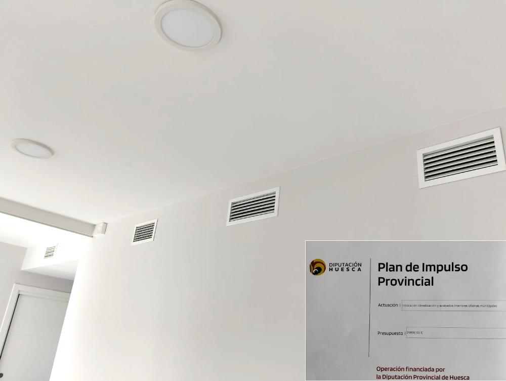 Imagen Instalación, climatización y acabados interiores en oficinas municipales